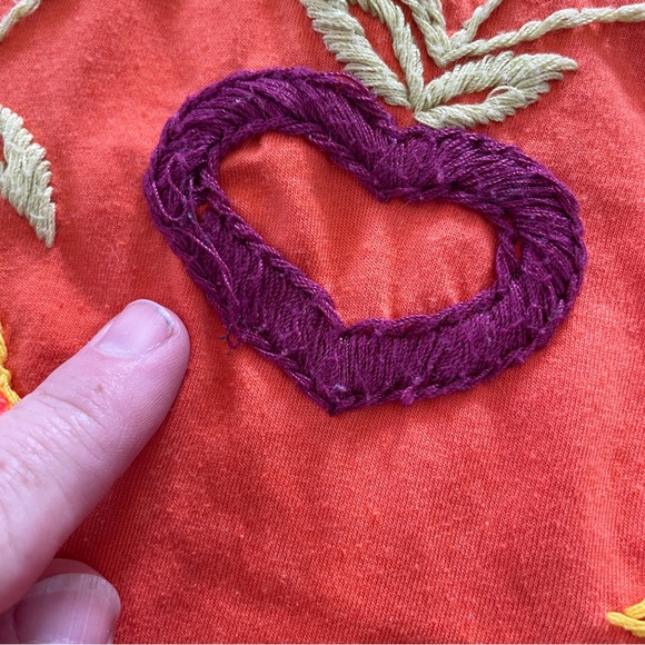 Y2K Joystick embroidered bohemian free spirit boho tank top S - Picture 4 of 6